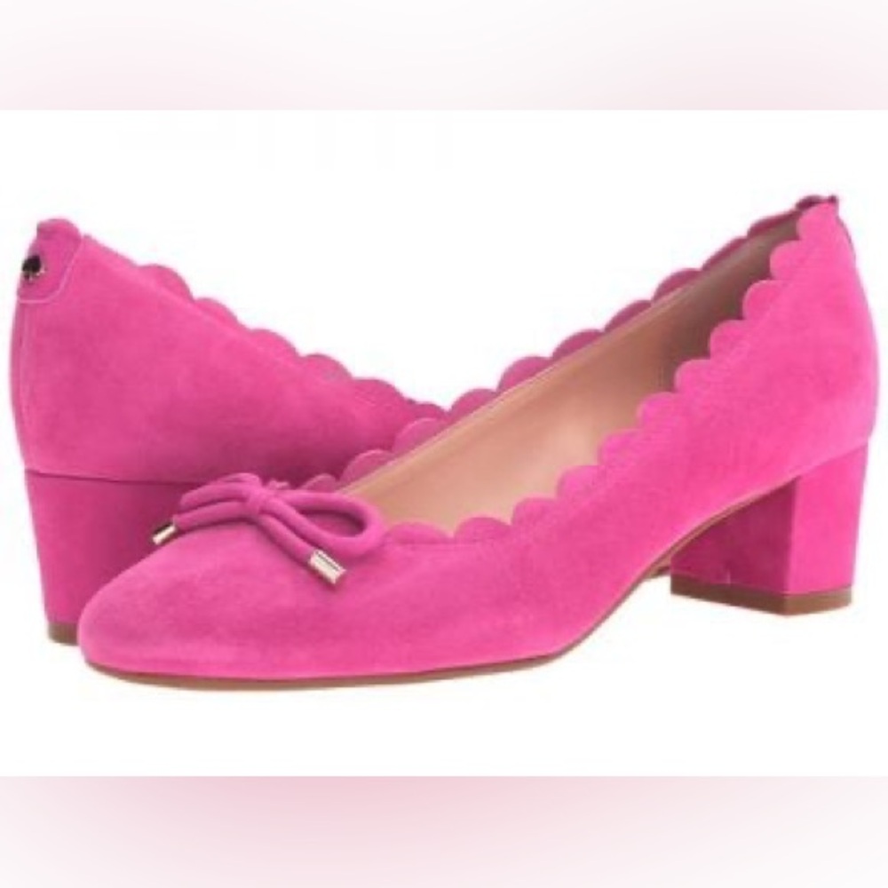Kate spade hot pink suede shoes New 7.5